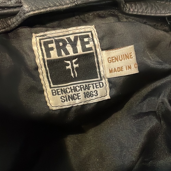 Frye Leather Black Backpack Vintage 80’s main image 10